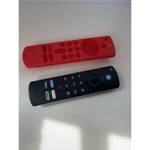 Amazon Fire TV Replacement Remote Control Prime/Netflix/Hulu/Disney Red Case